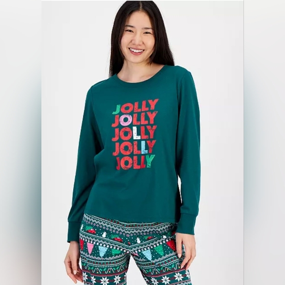 Macy's Family PJ'S XL Jolly Holiday Fair Isle NWT - Picture 1 of 6